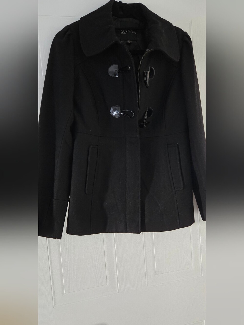 Guess Black Toggle Peacoat Jacket